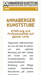 Mobile Screenshot of annaberger-kunststube.de